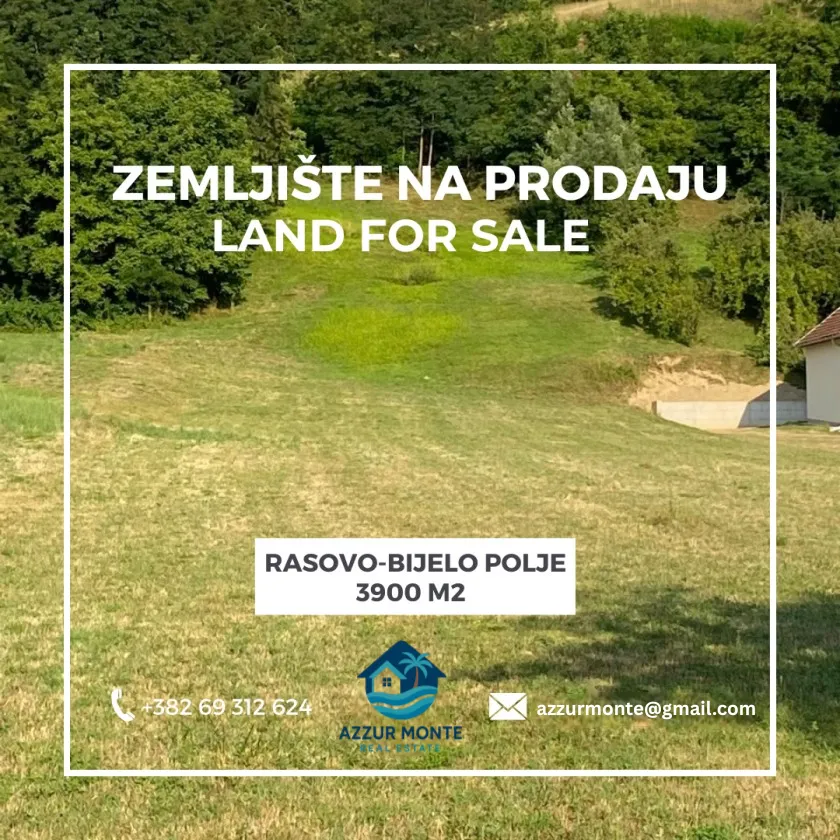 Prodaja, plac, 3900m², Rasovo, Bijelo Polje