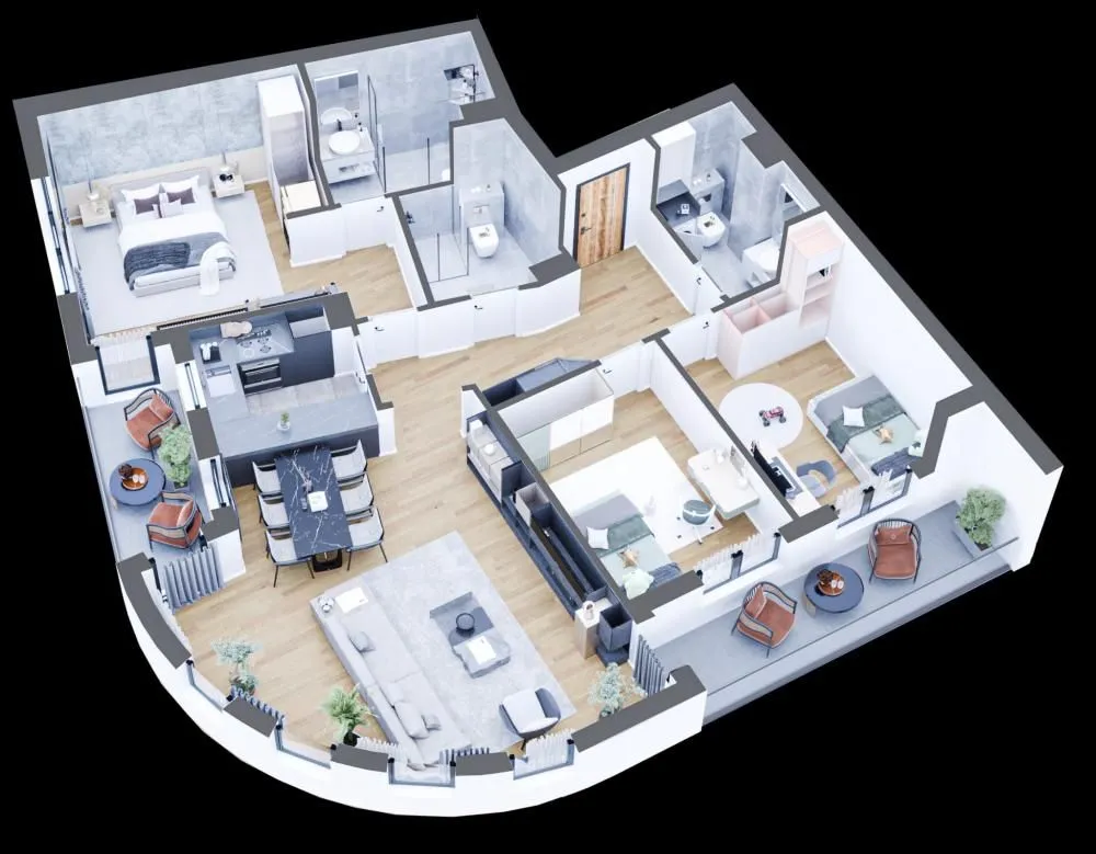 Sale, four bedroom apartment, 113m², Bežanija, Beograd