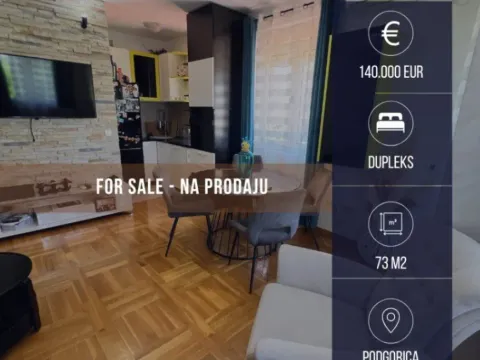 Prodaja, dvosoban stan, 73m2, Zabjelo, Podgorica Prodaja, dvosoban stan, 73m2, Zabjelo, Podgorica