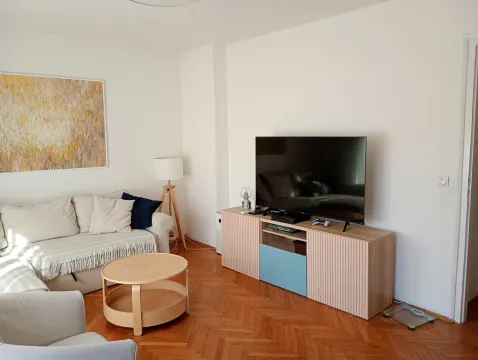 Dnevna soba sa garniturom, stočićem i televizorom. - image 3