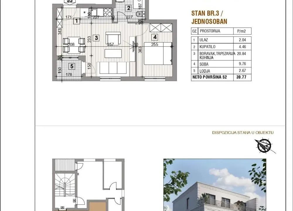 Prodaja, jednosoban stan, 40m², Karaburma, Palilula Sve Podlokacije
