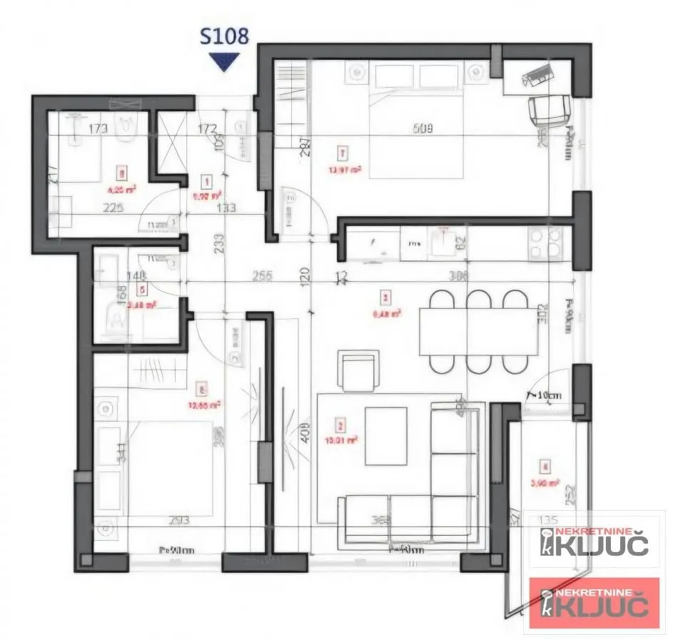 Sale, three bedroom apartment, 63m², Sremska Kamenica, Petrovaradin