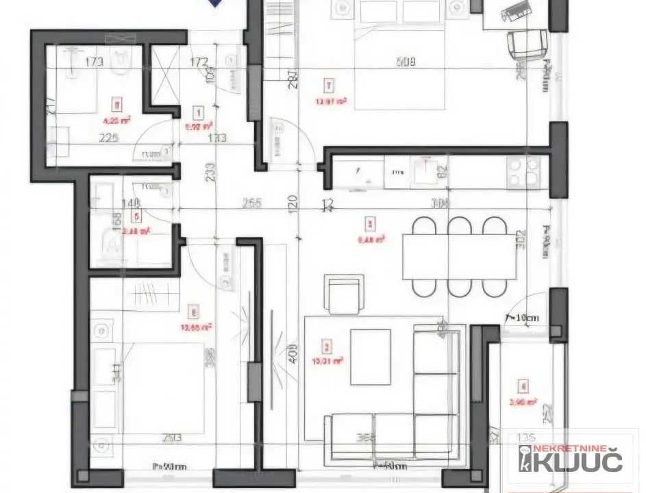 Sale, three bedroom apartment, 63m², Sremska Kamenica, Petrovaradin