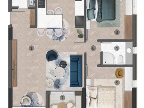 Prodaja, jednosoban stan, 46m², Ulcinj, Crna Gora - image 5