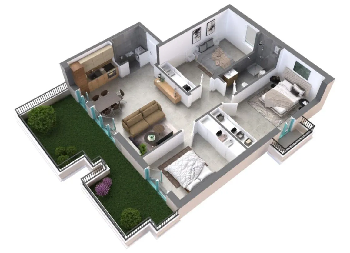 Prodaja, dvosoban stan, 62m2, Dobrota, Kotor