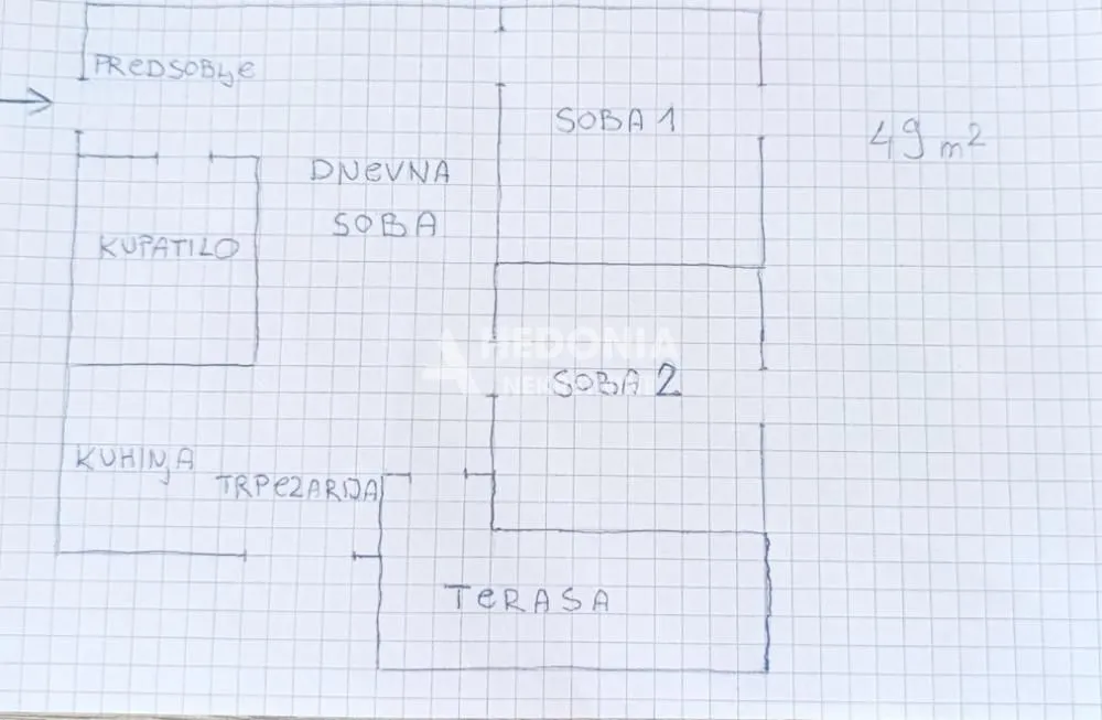Prodaja, dvosoban stan, 49m², Zvezdara Sve Podlokacije, Beograd