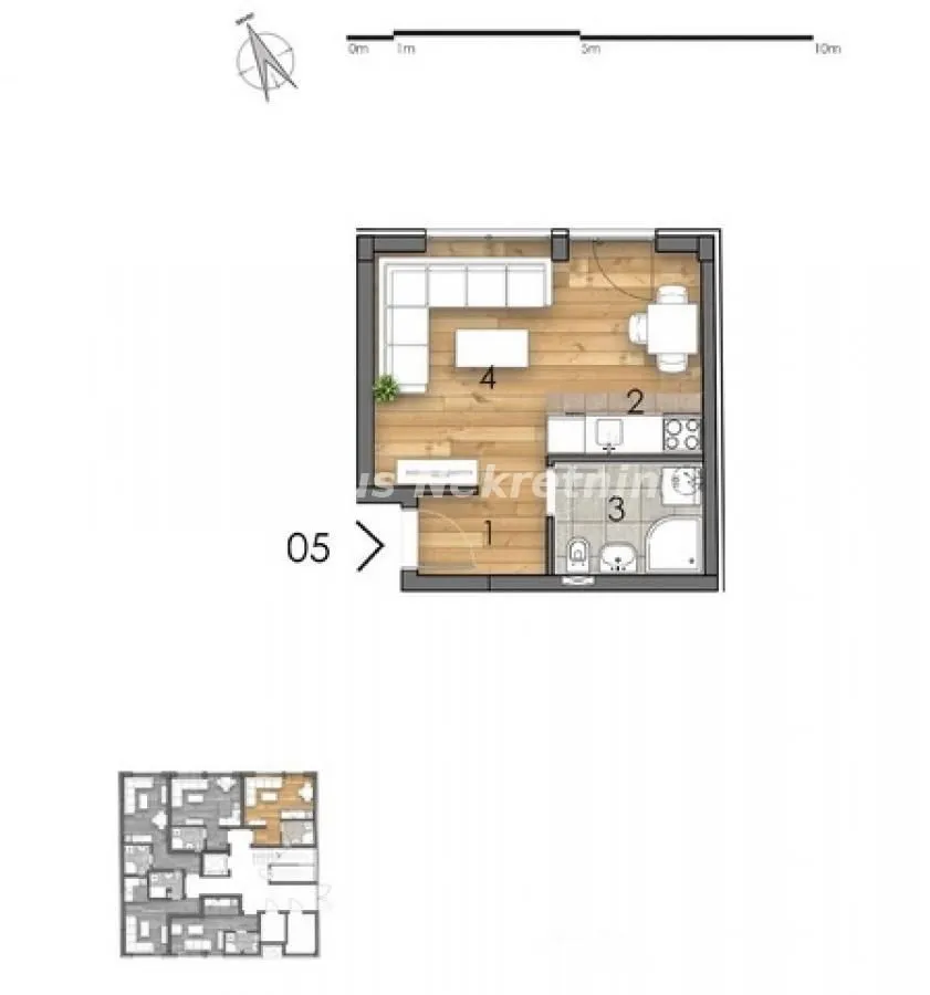 Sale, one bedroom apartment, 25m², Detelinara, Novi Sad Sve Podlokacije