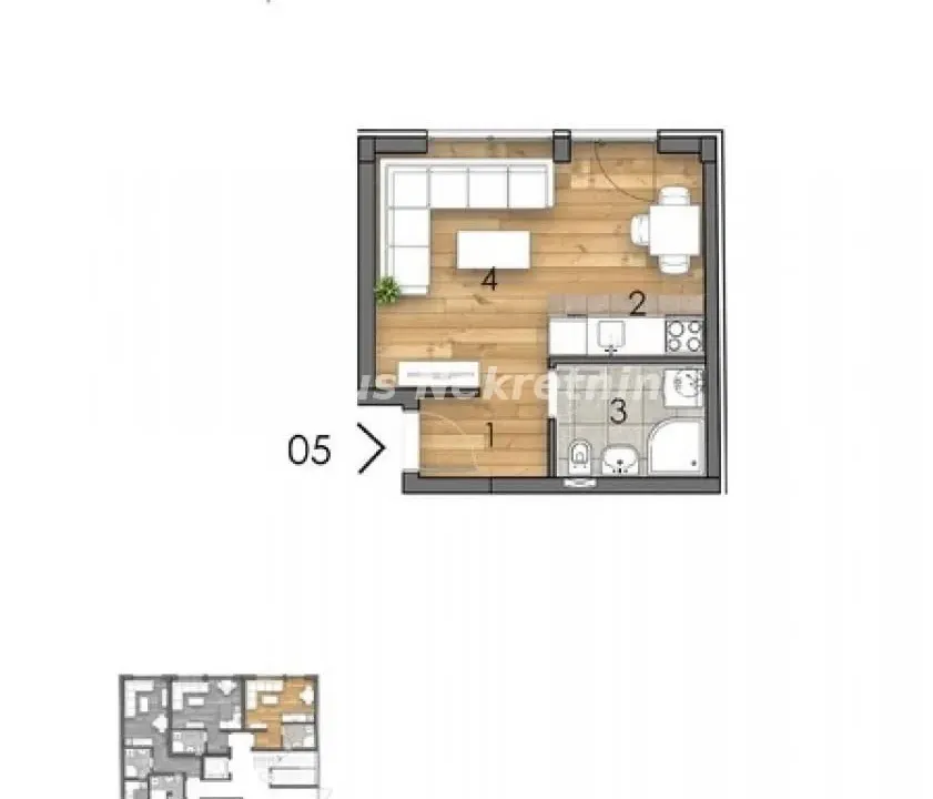 Prodaja, jednosoban stan, 25m², Detelinara, Novi Sad Sve Podlokacije