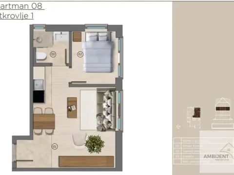 Sale, one bedroom apartment, 27m², Kopaonik, Srbija - image 3