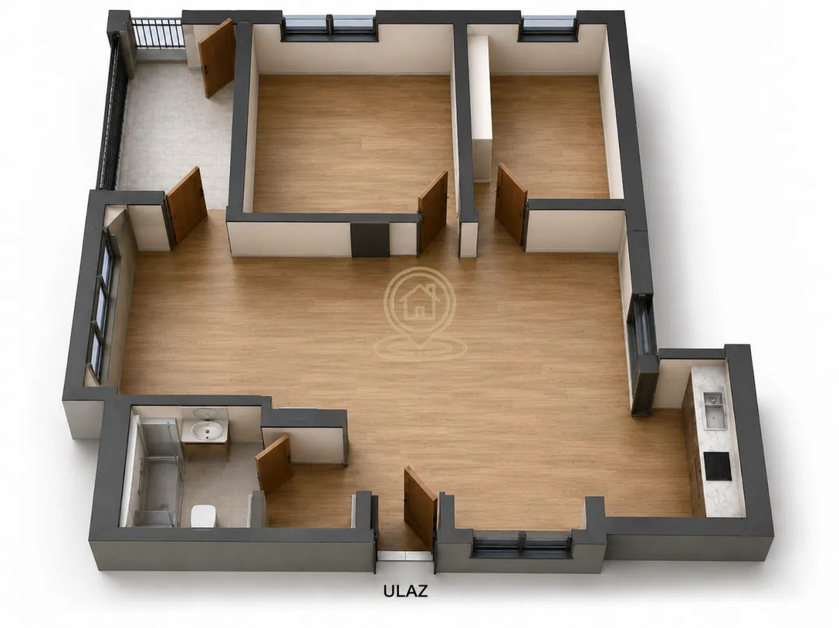 Sale, three bedroom apartment, 63m², Čukarica, Beograd