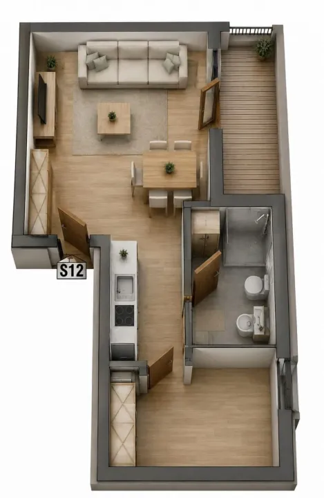Prodaja, jednosoban stan, 33m², Zemun Meandri, Zemun Sve Podlokacije