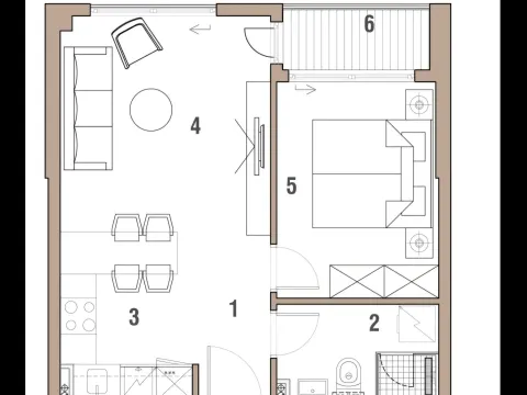 Sale, apartment, 37m², Škaljari, Kotor - image 2