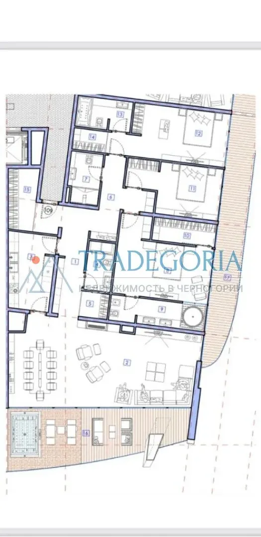 Prodaja, trosoban stan, 237m², Bar, Crna Gora