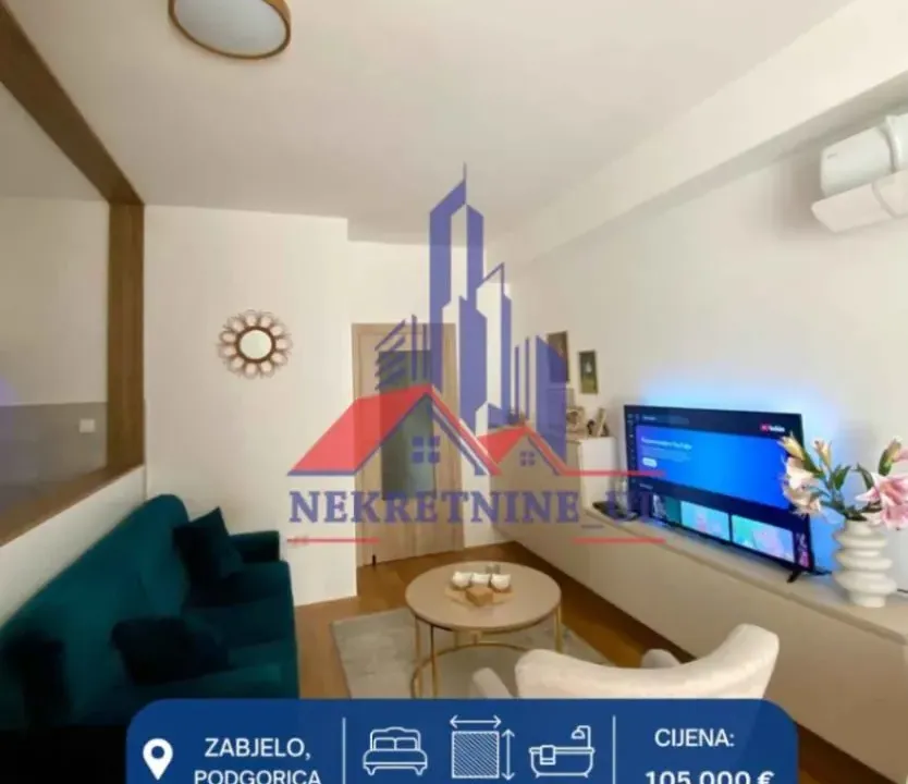 Prodaja, jednosoban stan, 35m², Zabjelo, Podgorica