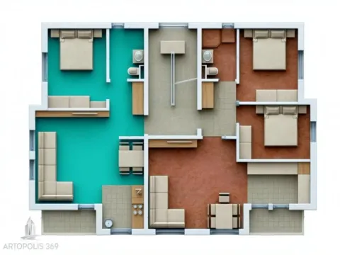 Prodaja, jednosoban stan, 45m², Palilula Sve Podlokacije, Beograd - image 14