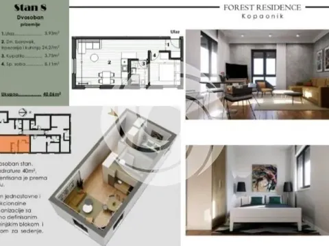 Sale, one bedroom apartment, 31m², Kraljevi Čardaci, Kopaonik - image 5