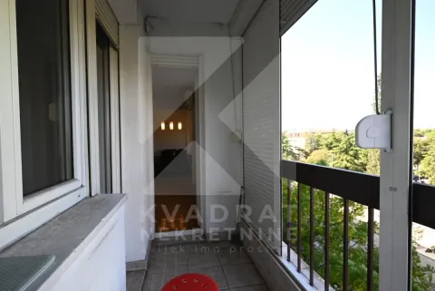 Enclosed balcony with a view of greenery and surroundings. - image 22