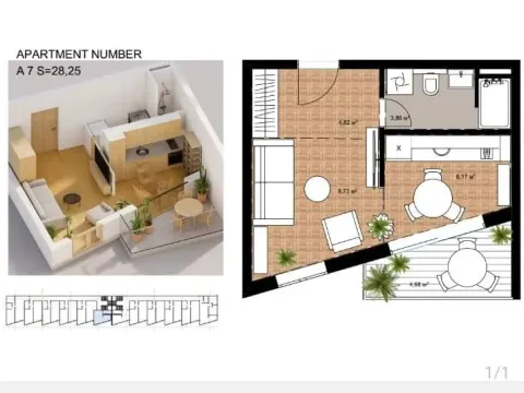 Sale, one bedroom apartment, 41m², Bečići, Budva - image 4