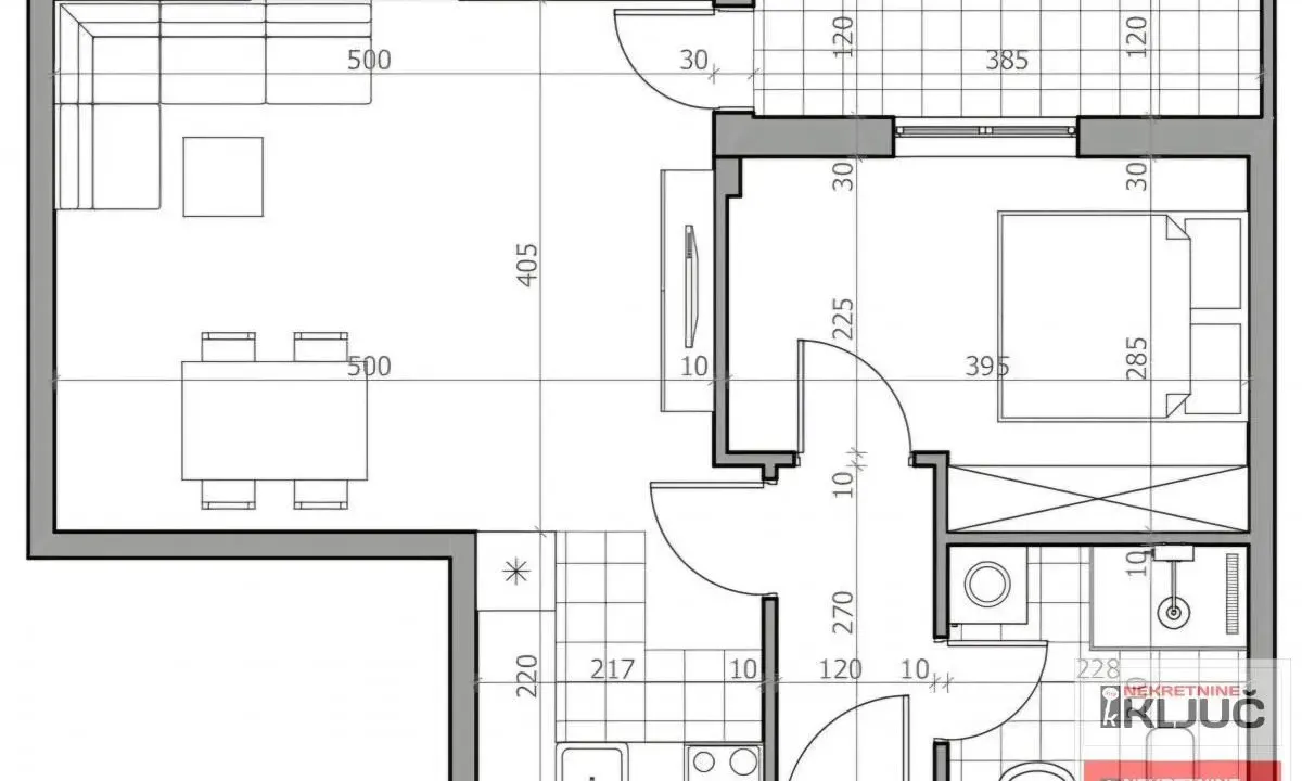 Prodaja, dvosoban stan, 48m², Sremska Kamenica, Petrovaradin