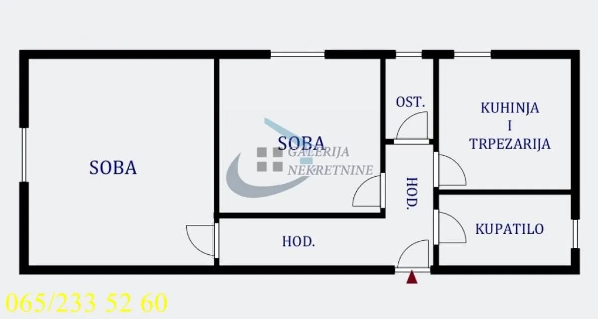 Sale, two bedroom apartment, 55m², Višnjička Banja, Palilula Sve Podlokacije