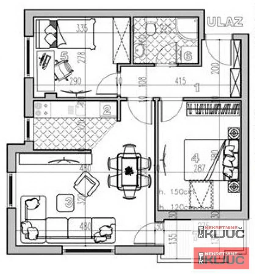 Prodaja, dvosoban stan, 54m², Petrovaradin, Novi Sad