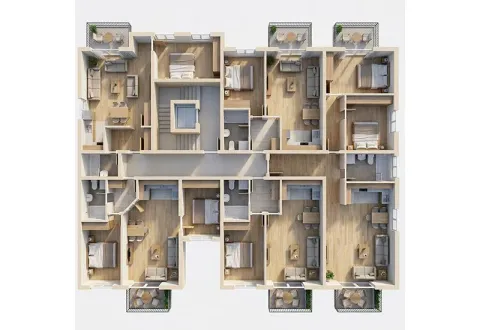 Prodaja, dvosoban stan, 80m², Petrovac, Budva - Plan prostora - image 6