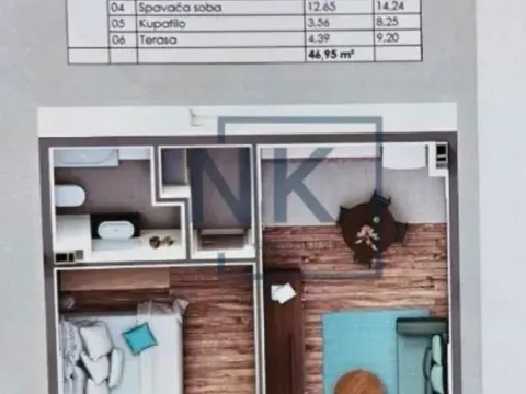 Prodaja, jednosoban stan, 47m², Zabjelo, Podgorica - image 2