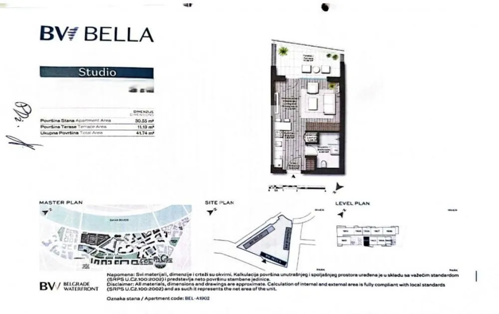 Prodaja, jednosoban stan, 42m², Savski Venac, Beograd