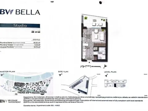 Prodaja, jednosoban stan, 42m², Savski Venac, Beograd