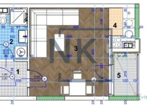 Sale, studio apartment, 28m², Zagorič, Podgorica