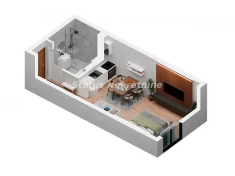 Sale, studio apartment, 27m², Podbara, Novi Sad Sve Podlokacije