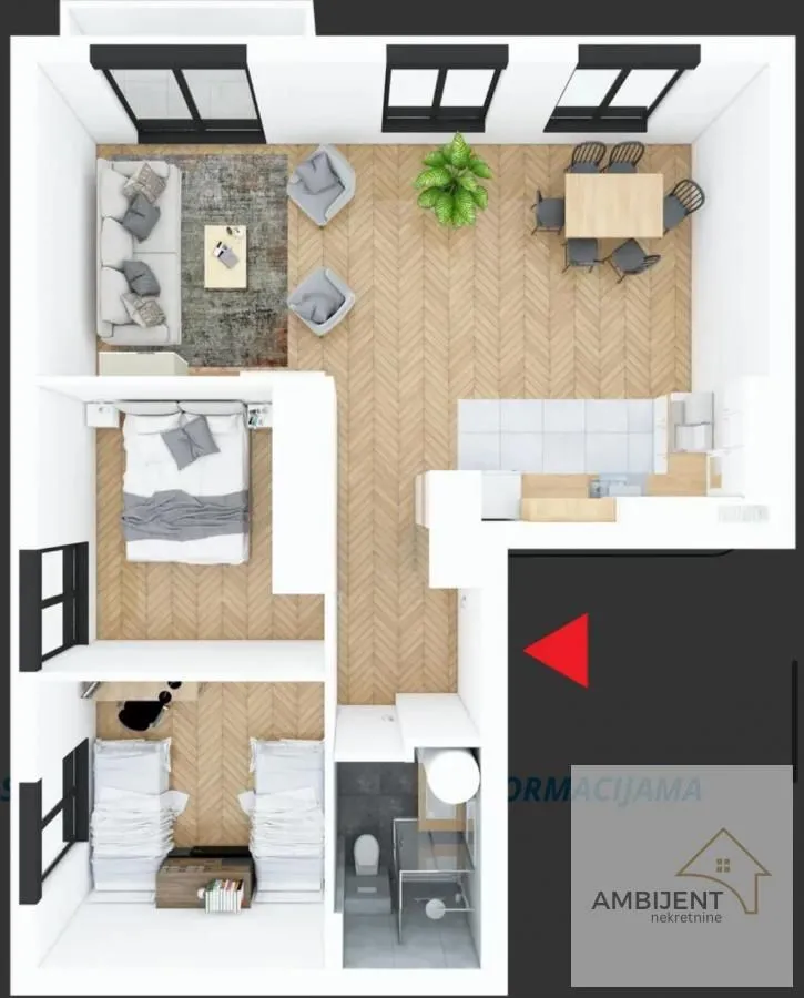 Prodaja, trosoban stan, 68m², Centar Sve Podlokacije, Beograd