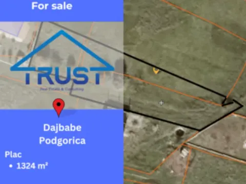 Prodaja, zemljište, 1324m2, Dajbabe, Podgorica Prodaja, zemljište, 1324m2, Dajbabe, Podgorica