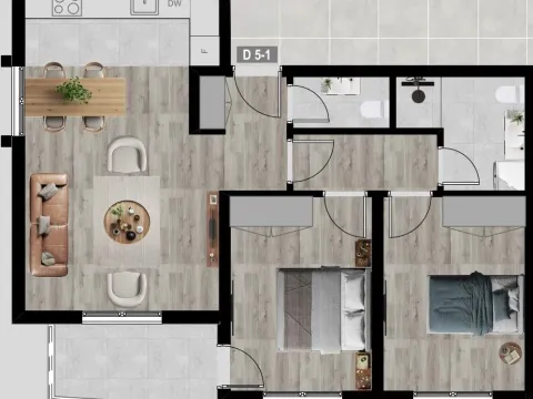 Prodaja, dvosoban stan, 66m², Bjeliši, Bar - image 8