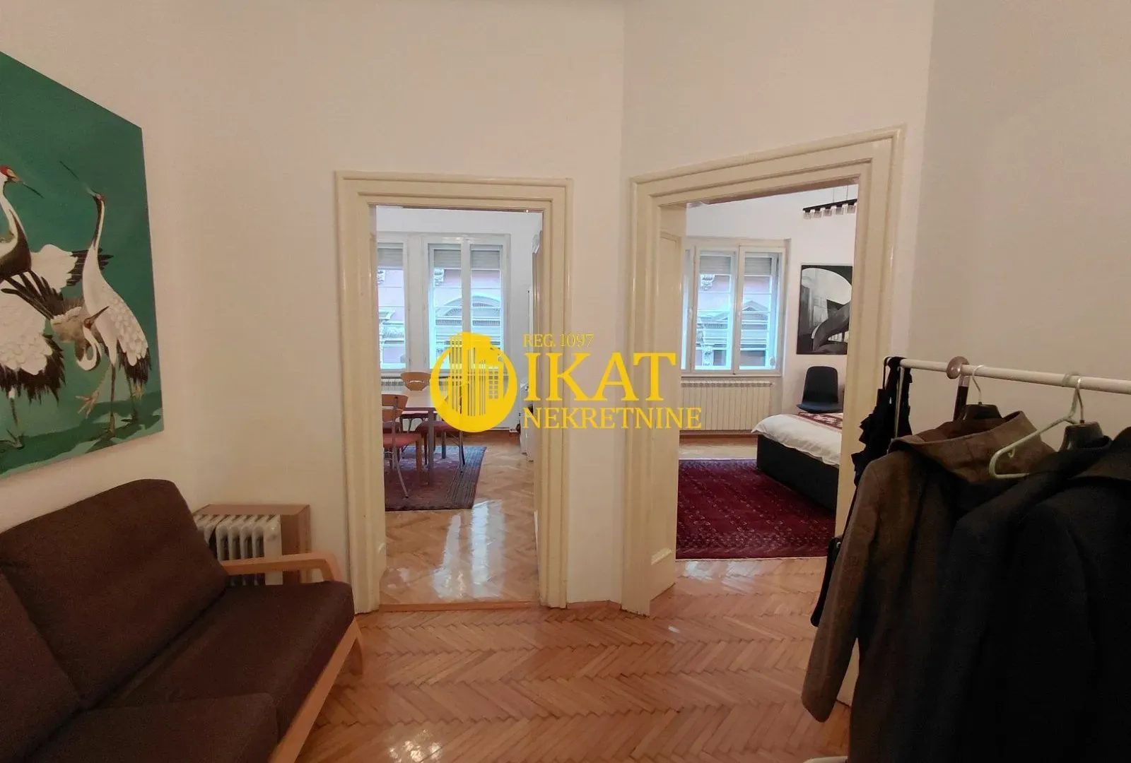 Izdavanje, dvosoban stan, 60m², Stari Grad, Beograd