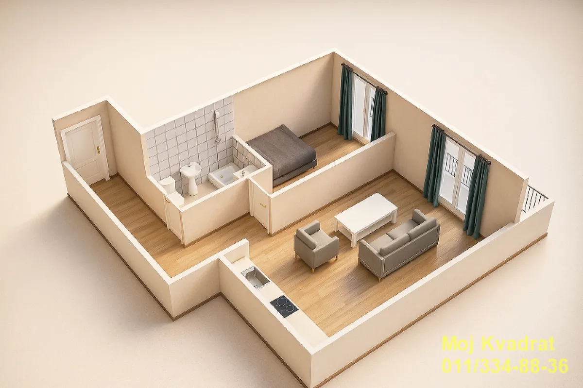Prodaja, dvosoban stan, 56m², Hadzipopovac, Palilula Sve Podlokacije