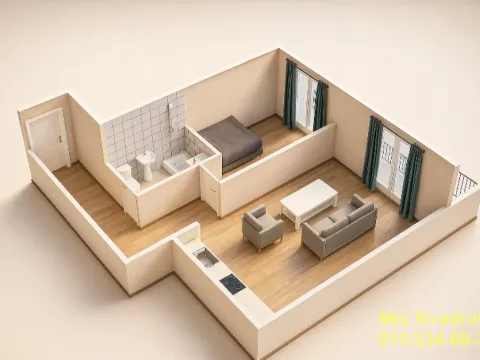 Sale, two bedroom apartment, 56m², Hadzipopovac, Palilula Sve Podlokacije - image 3