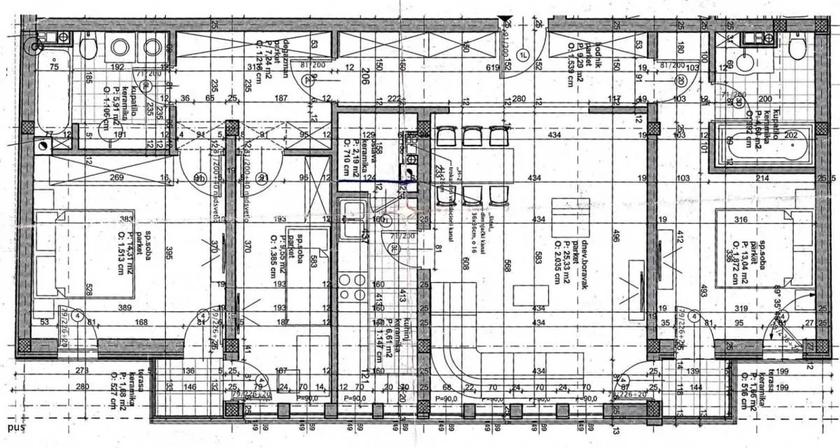 Prodaja, četvorosoban stan, 103m², Grbavica, Novi Sad Sve Podlokacije