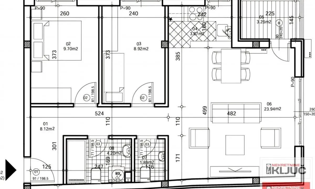 Sale, three bedroom apartment, 64m², Bulevar patrijarha Pavla, Novi Sad Sve Podlokacije