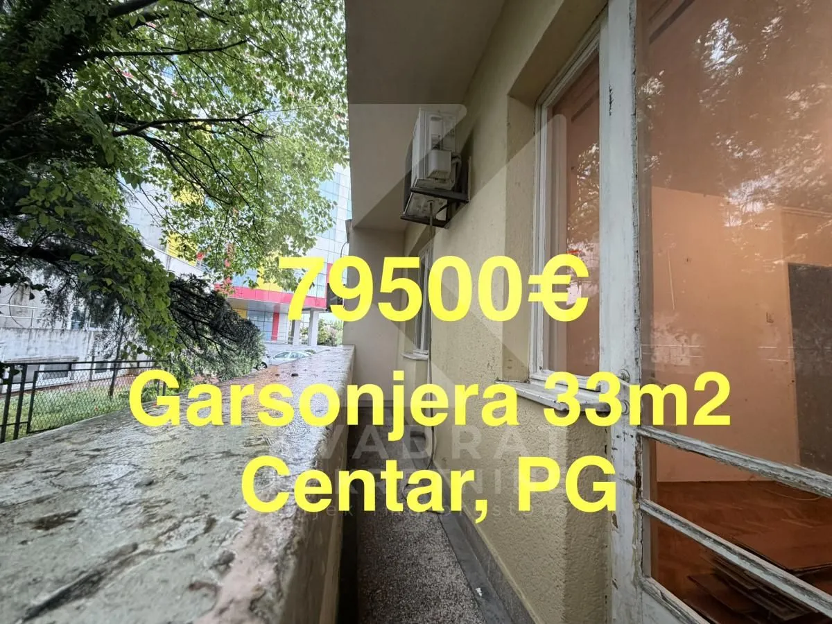 Sale, studio apartment, 32m², Centar, Podgorica