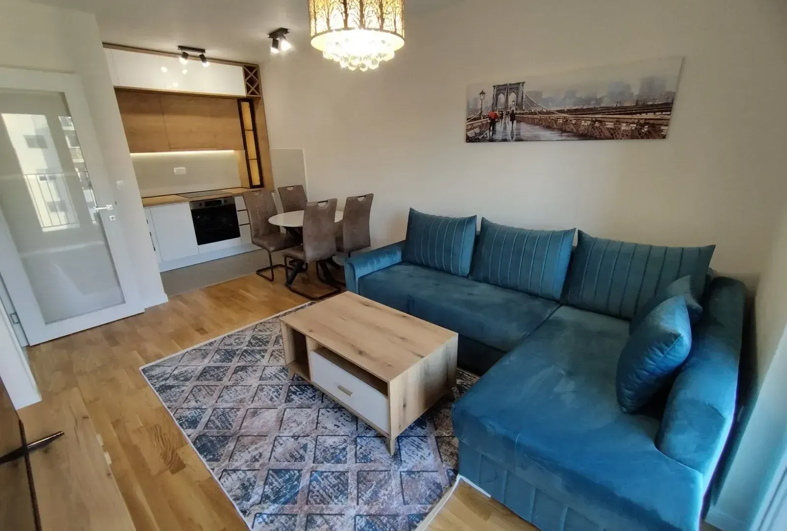 Izdavanje, jednosoban stan, 43m², Pobrežje, Podgorica