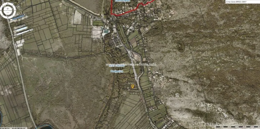 Prodaja, plac, 4044m², Mareza, Podgorica