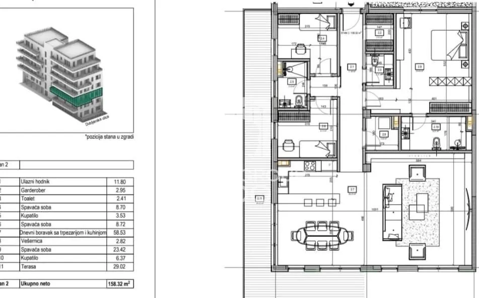 Prodaja, četvorosoban stan, 158m², Vračar Hram, Vračar Sve Podlokacije