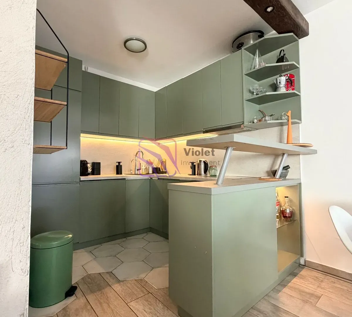 Rent, one bedroom apartment, 60m², Blok 5, Podgorica
