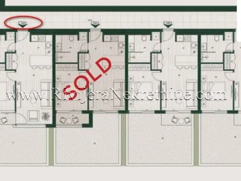Prodaja, jednosoban stan, 45m², Mrčevac, Tivat - image 7