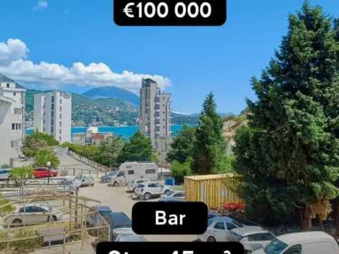 Prodaja, jednosoban stan, 45m², Sutomore, Bar