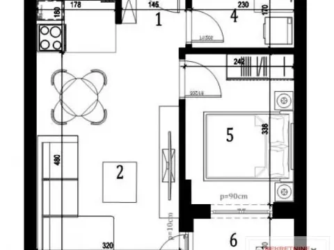 Sale, one bedroom apartment, 35m², Klisa, Novi Sad Sve Podlokacije - image 2