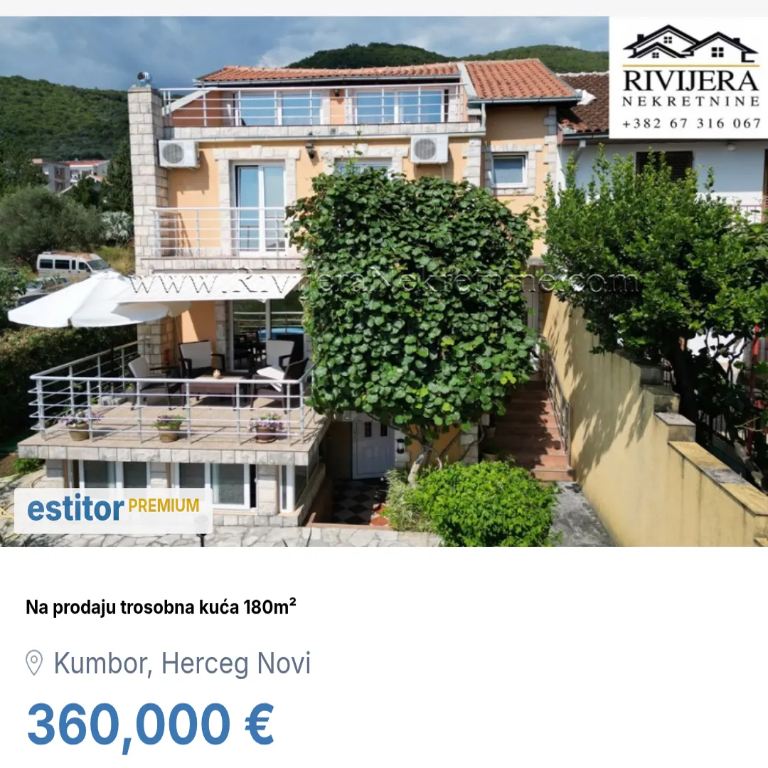 Prodaja, kuća, 180m², Kumbor, Herceg Novi