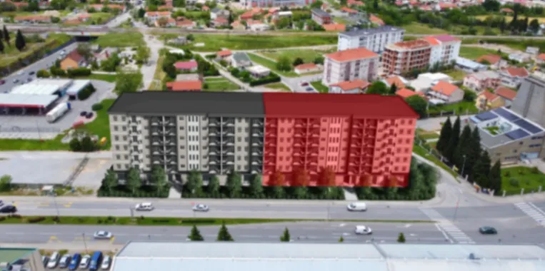 Prodaja, jednosoban stan, 48m², Stari Aerodrom, Podgorica