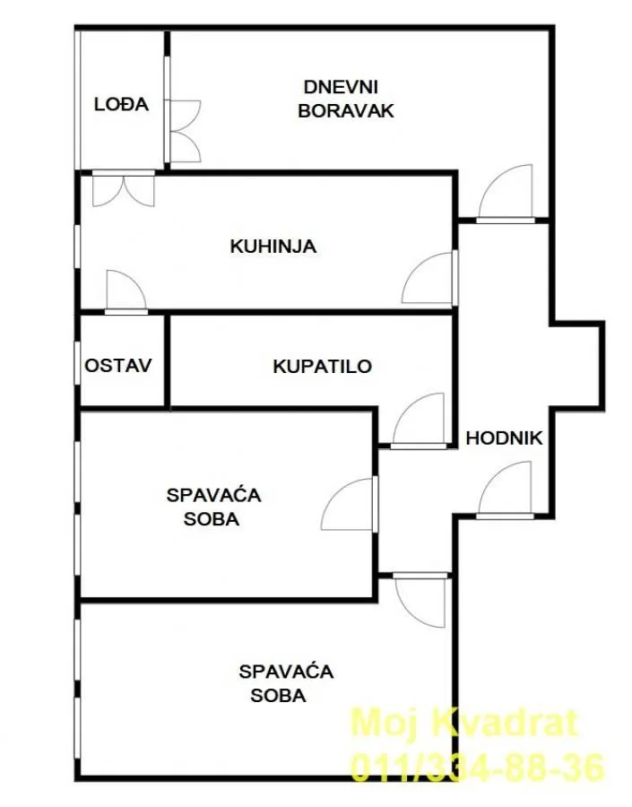 Sale, three bedroom apartment, 71m², Pasino Brdo, Voždovac Sve Podlokacije